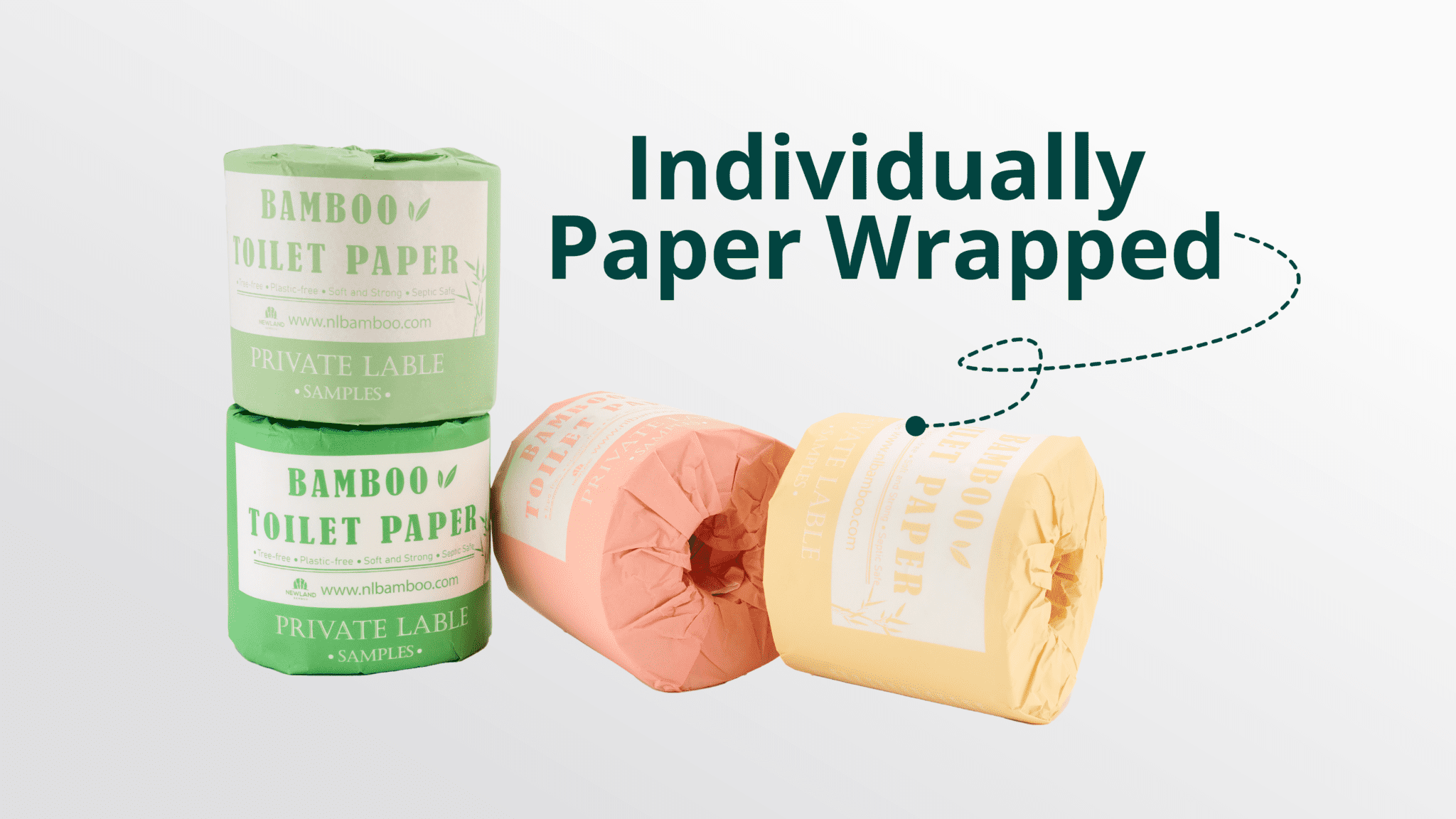 individually paper wrapped toilet paper