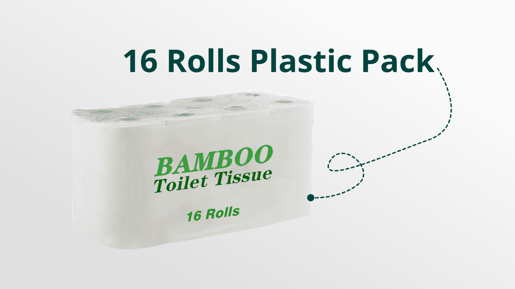 16 rolls plastic pack toilet paper