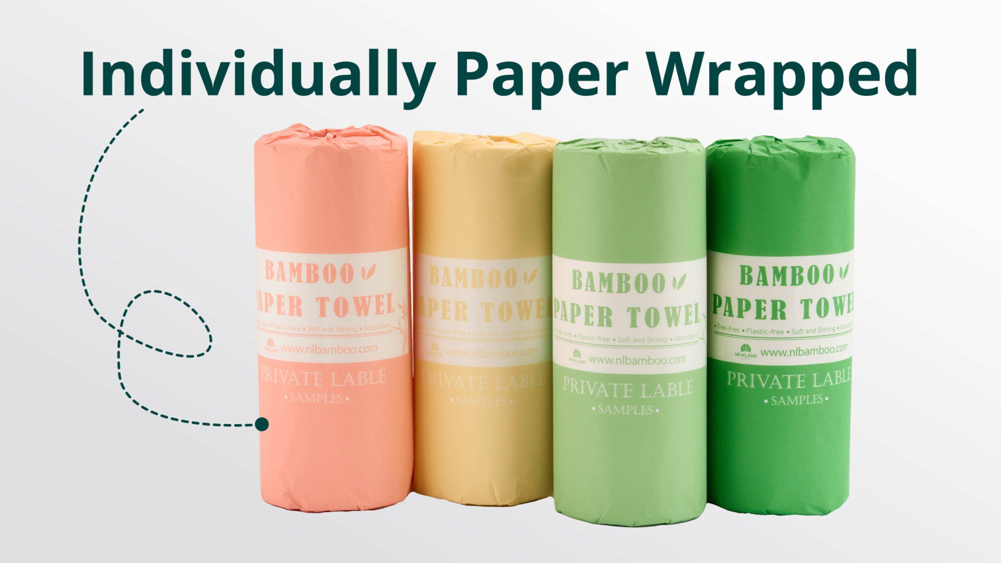 individually paper wrapped kitchen paper towels
